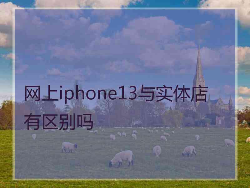 网上iphone13与实体店有区别吗