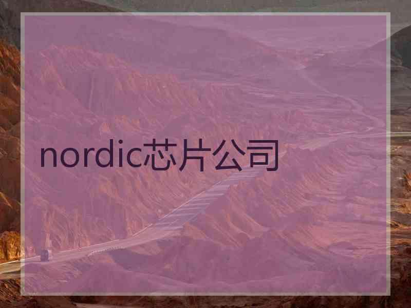 nordic芯片公司