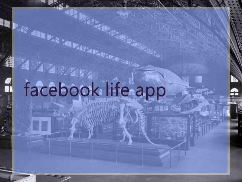 facebook life app