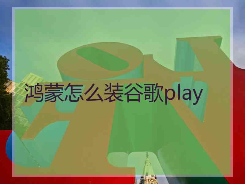 鸿蒙怎么装谷歌play