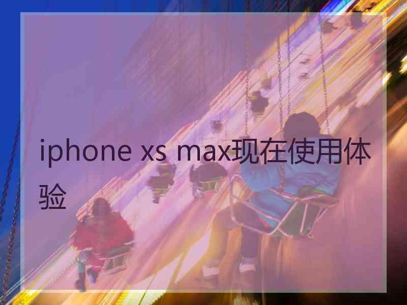 iphone xs max现在使用体验