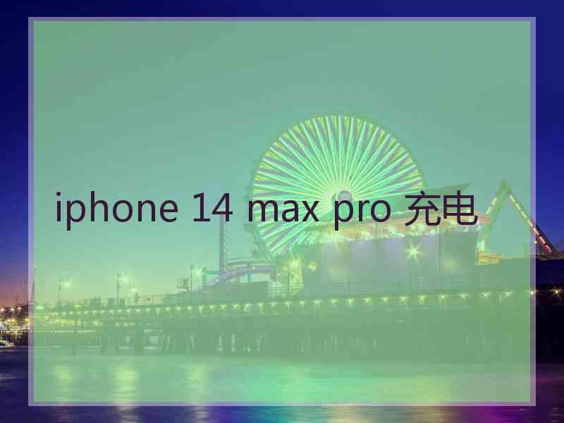 iphone 14 max pro 充电