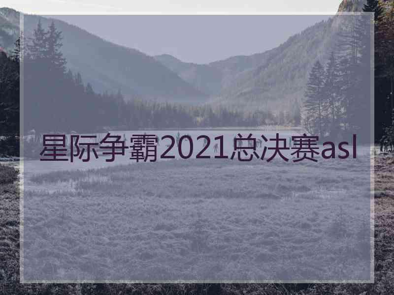 星际争霸2021总决赛asl