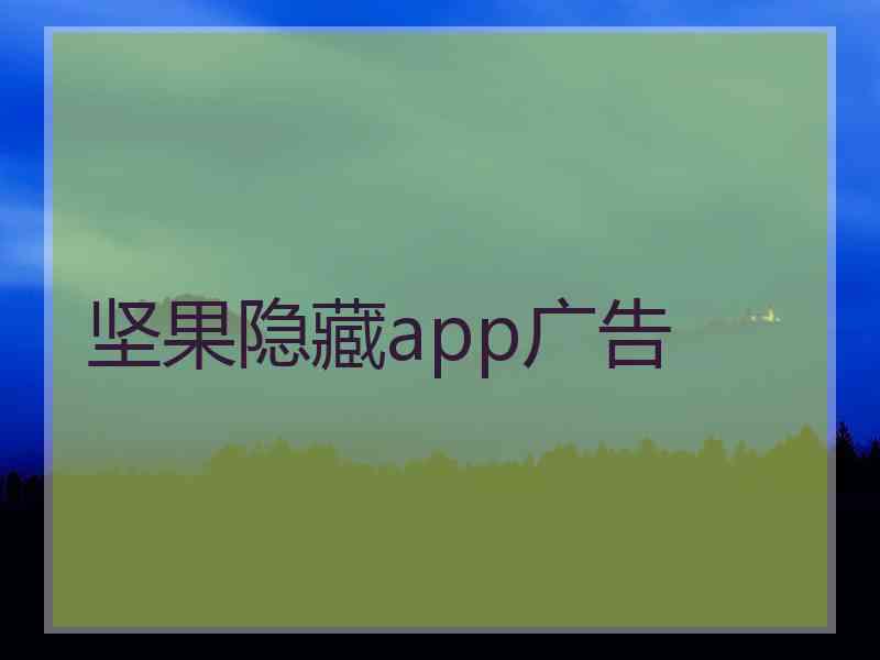 坚果隐藏app广告