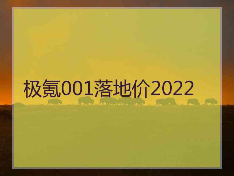 极氪001落地价2022