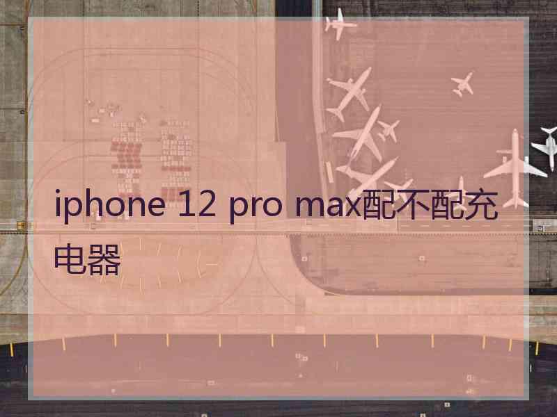 iphone 12 pro max配不配充电器