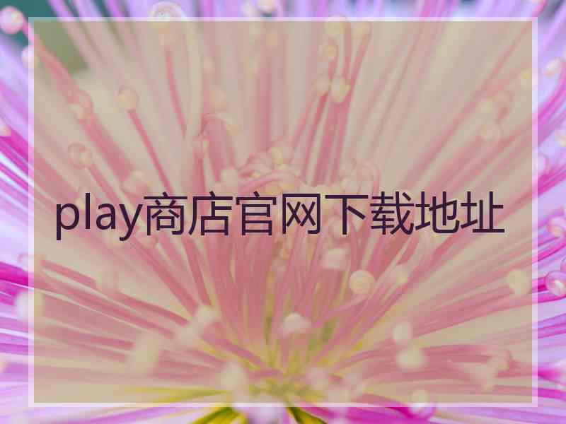 play商店官网下载地址