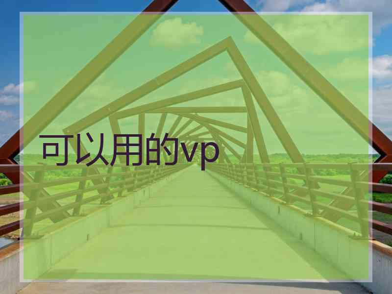 可以用的vp