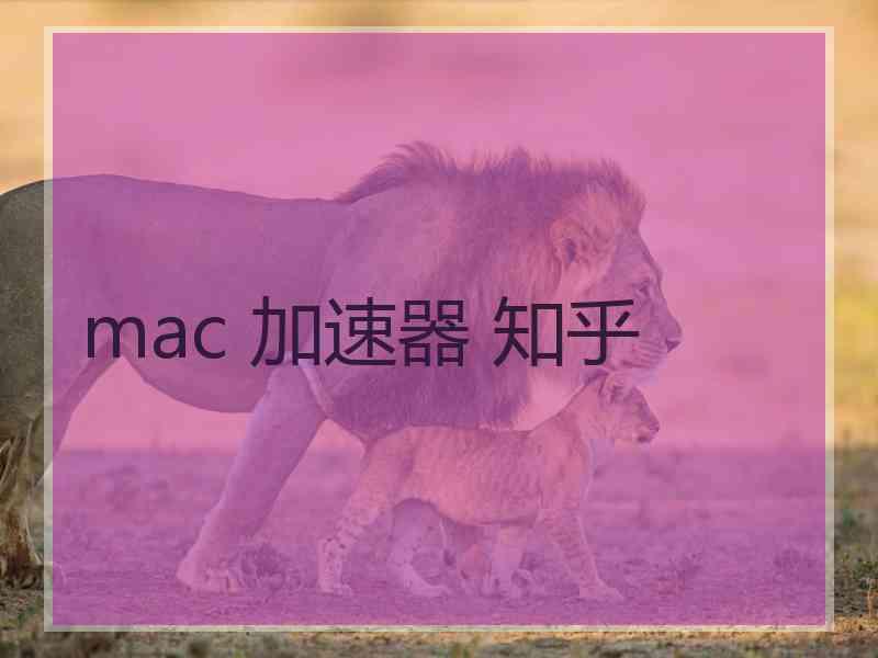 mac 加速器 知乎