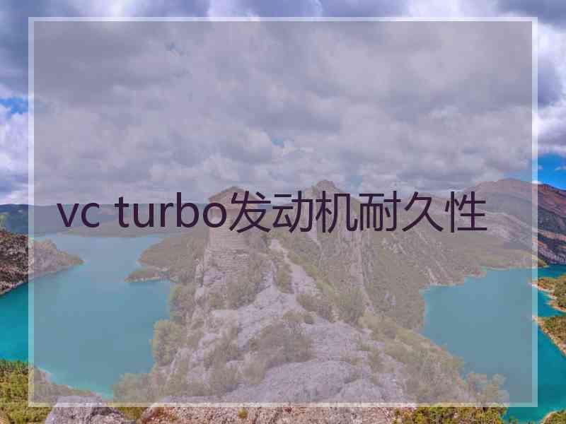 vc turbo发动机耐久性