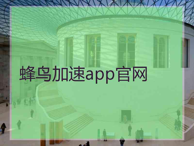 蜂鸟加速app官网