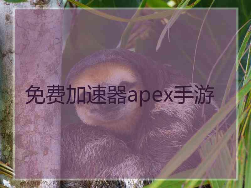 免费加速器apex手游