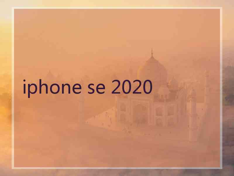 iphone se 2020