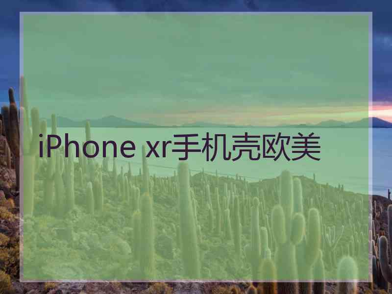 iPhone xr手机壳欧美