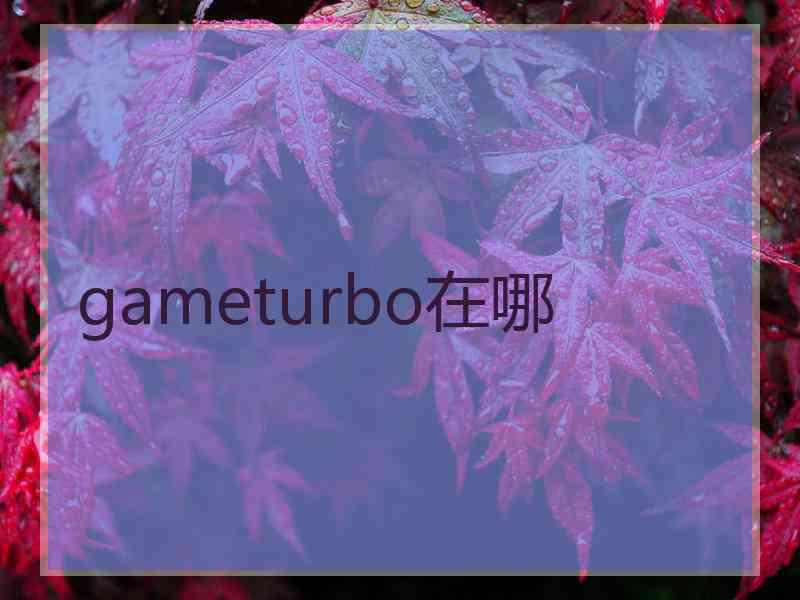 gameturbo在哪