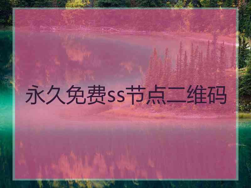 永久免费ss节点二维码