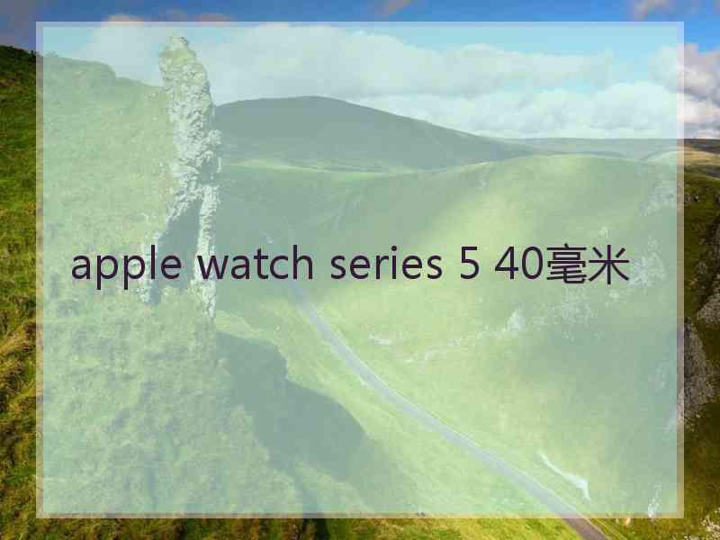 apple watch series 5 40毫米