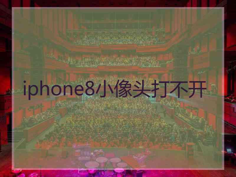 iphone8小像头打不开