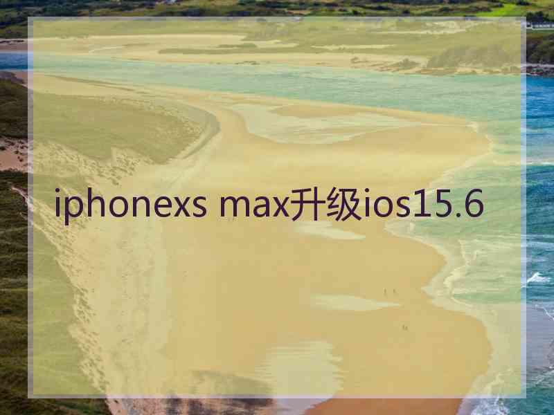 iphonexs max升级ios15.6