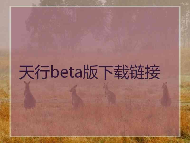 天行beta版下载链接