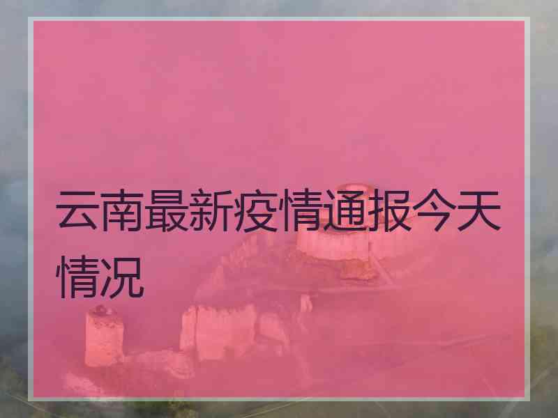 云南最新疫情通报今天情况