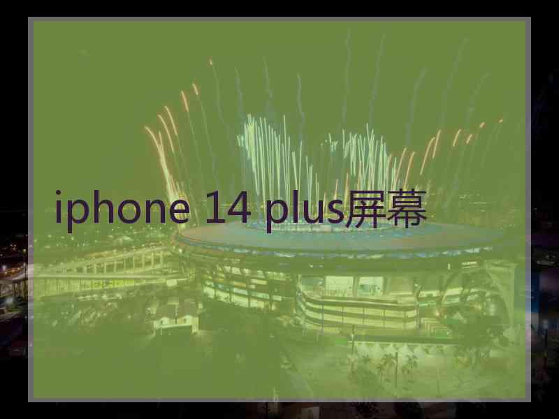 iphone 14 plus屏幕