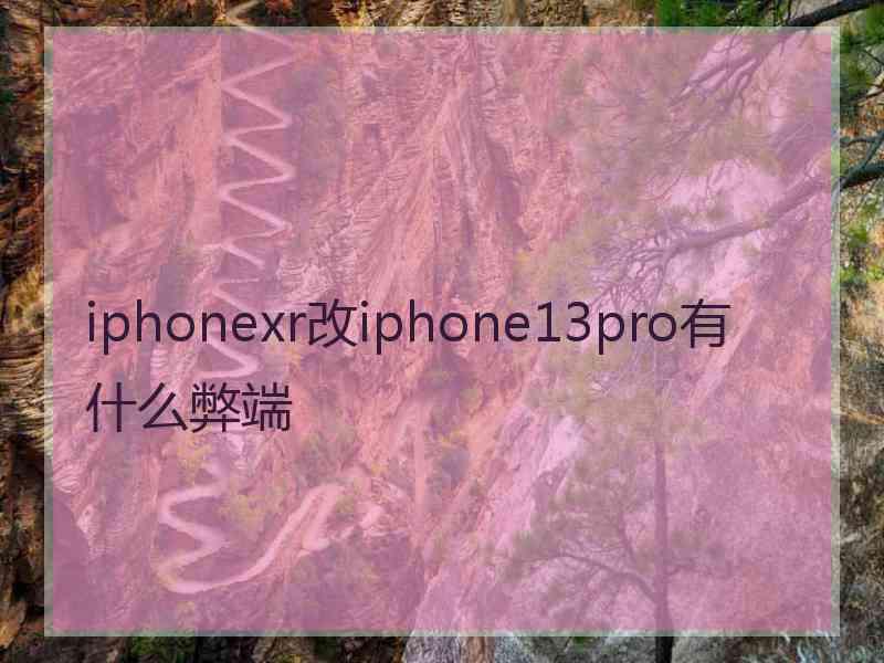 iphonexr改iphone13pro有什么弊端