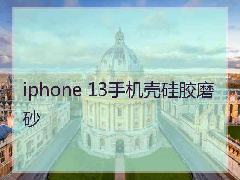 iphone 13手机壳硅胶磨砂