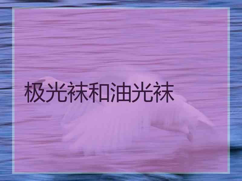 极光袜和油光袜