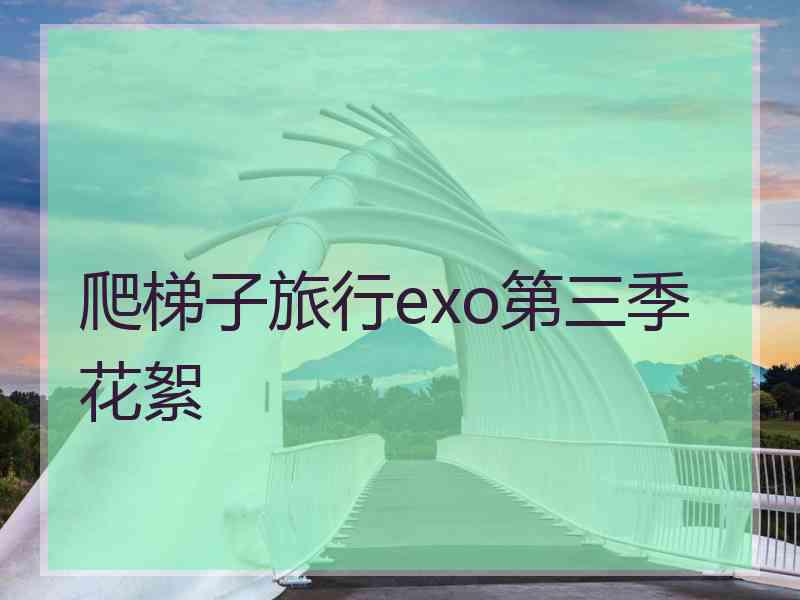 爬梯子旅行exo第三季花絮