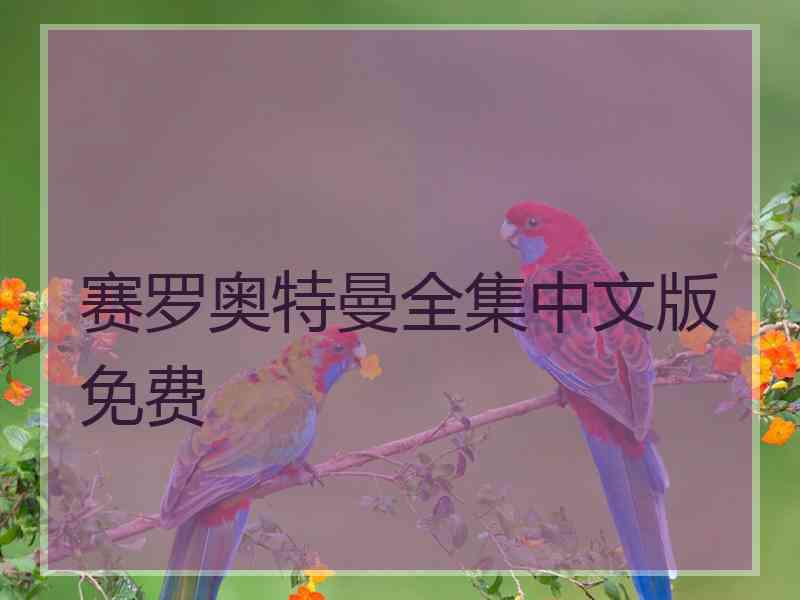 赛罗奥特曼全集中文版免费