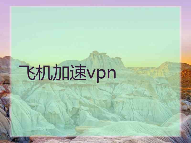 飞机加速vpn