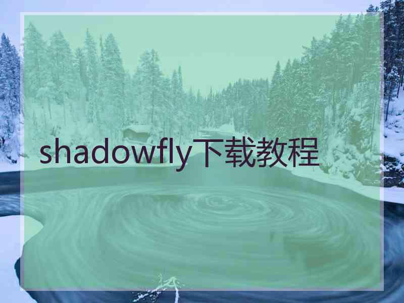 shadowfly下载教程