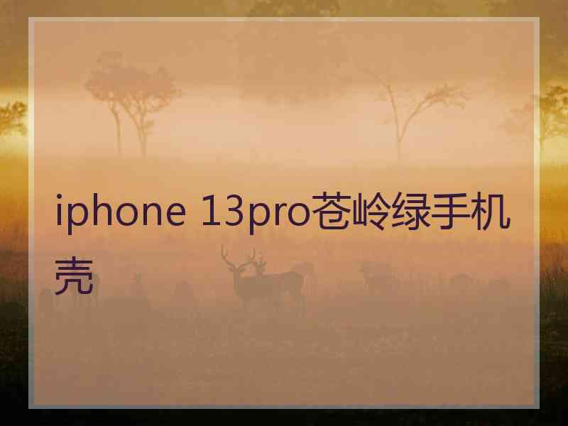 iphone 13pro苍岭绿手机壳