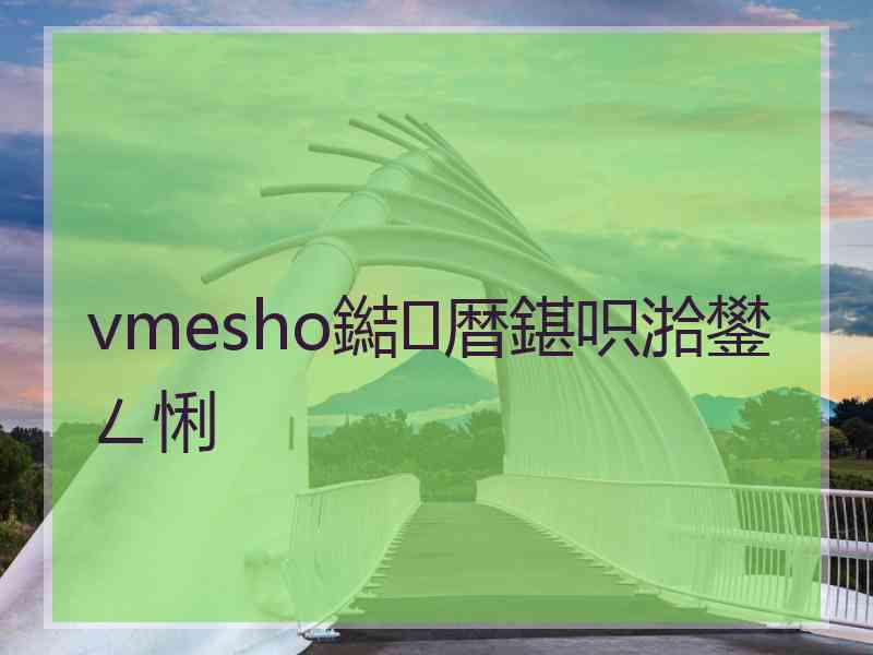 vmesho鐑暦鍖呮湁鐢ㄥ悧