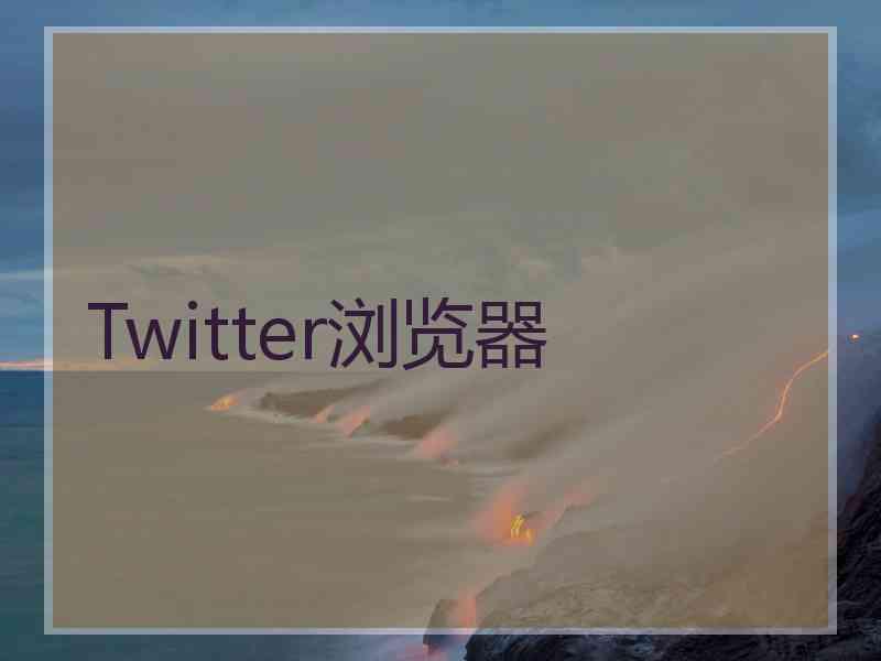 Twitter浏览器