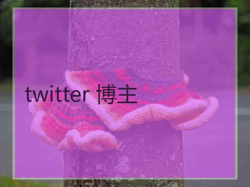 twitter 博主