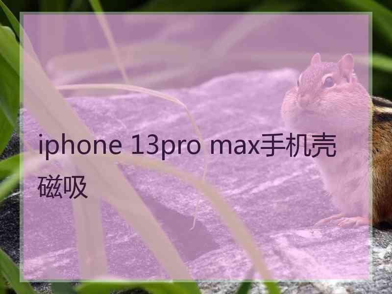 iphone 13pro max手机壳磁吸