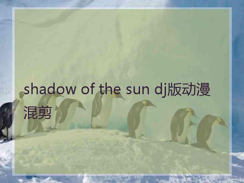 shadow of the sun dj版动漫混剪