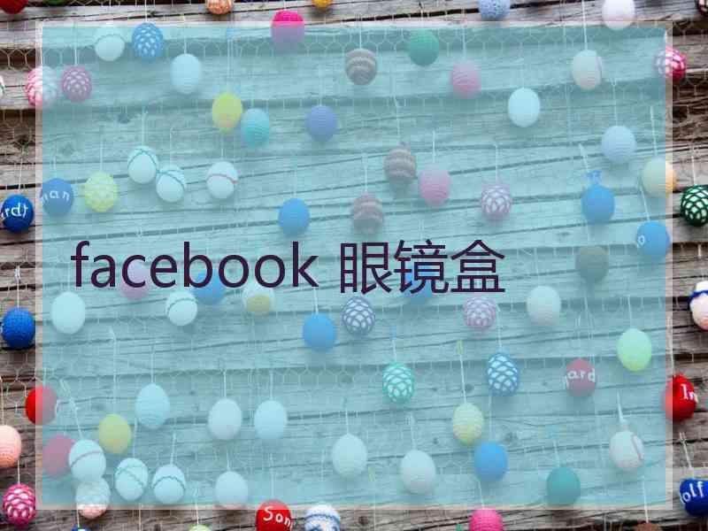 facebook 眼镜盒