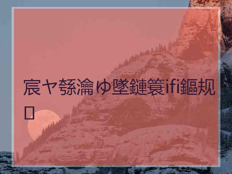 宸ヤ綔瀹ゆ墜鏈簑ifi鏂规