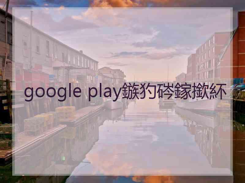 google play鏃犳硶鎵撳紑