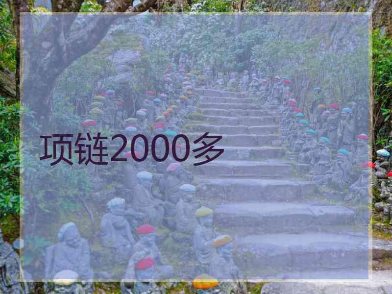 项链2000多