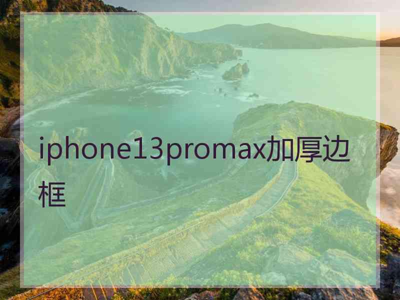 iphone13promax加厚边框