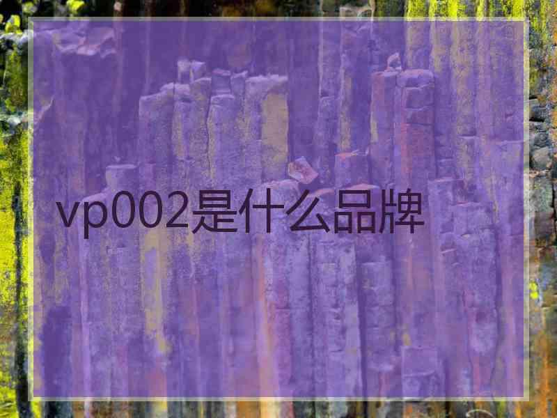 vp002是什么品牌