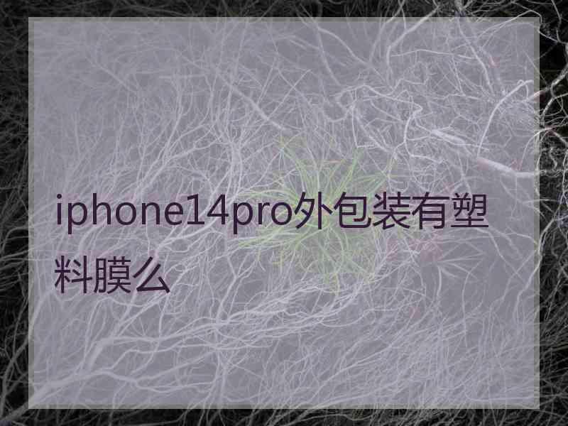 iphone14pro外包装有塑料膜么