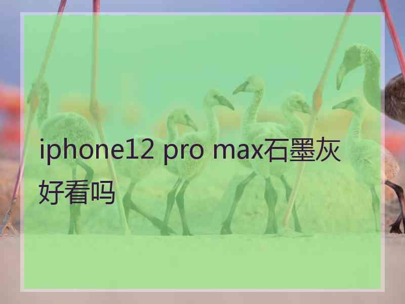 iphone12 pro max石墨灰好看吗