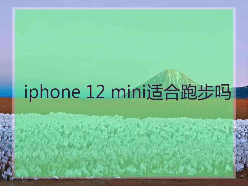 iphone 12 mini适合跑步吗