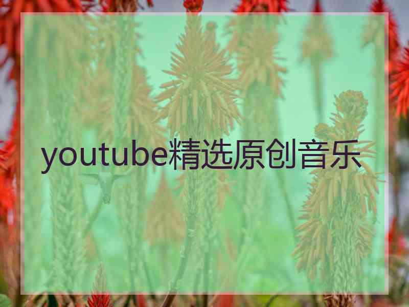 youtube精选原创音乐