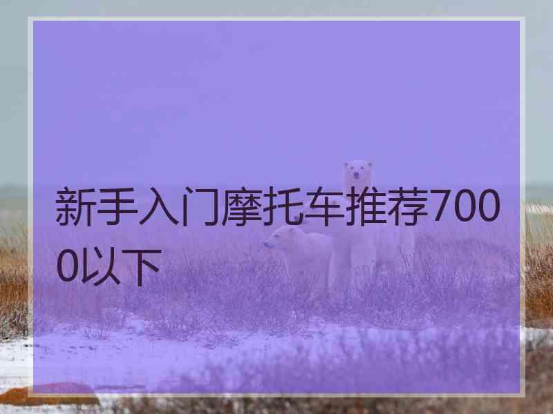 新手入门摩托车推荐7000以下